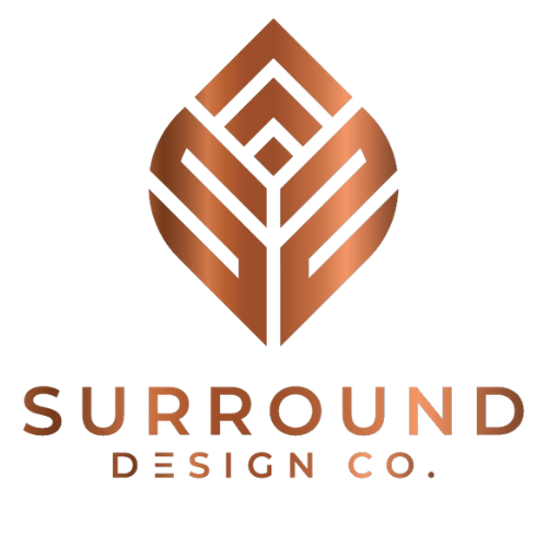 Surround Design Co. copper leaf mark