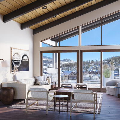 Mountain Modern interior design project by Surround Design Co.